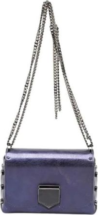 Jimmy Choo London Borsa a spalla Lockett Pre-owned - - Pre-owned - Donna - Blu - ONE SIZE