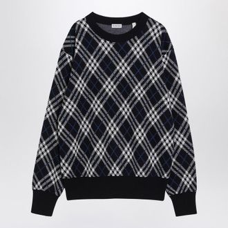 Burberry Check-Pattern Blend Sweater