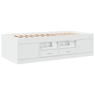 Berkfield Home Versatile Daybed with Drawers without Mattress White 100x200 cm