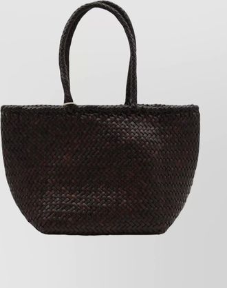 Dragon Diffusion woven texture tote bag with dual handles