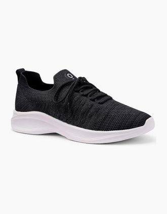 Hotter Womens Defy II Womens Trainers - Black Charcoal Texti - Size: 4