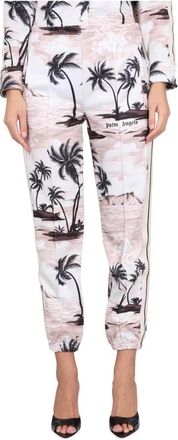 Palm Angels Island Print Pants - Dames - Vrijetijds broeken - Veelkleurig - M - Polyester - Broeken