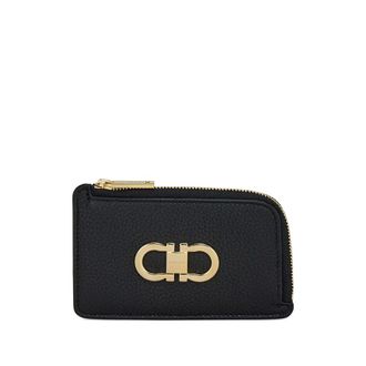 Ferragamo Gancio Zip Credit Card Holder