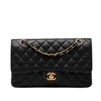 Chanel Pre-owned Classic Flap Bag - Dames - Pre-owned - Zwart - Maat: ONE Size Leer