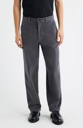 Paul Smith Stretch Organic Cotton Corduroy Workwear Chinos in Slate at Nordstrom, Size 30 X R