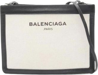 Balenciaga Pre-owned Cross Body Bags, female, Beige, Size: ONE SIZE Pre-owned Vintage Crossbody Bag