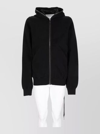 Rick Owens cotton zip-up hooded jacket