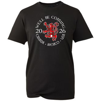 Generic Scotland Well Be Coming 2026 T-Shirt - Tartan Lion Canada Mexico USA Football Fan Inspired Tee (Black, L)