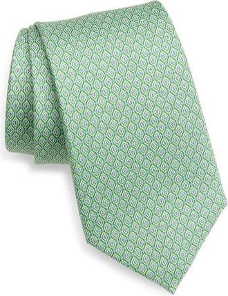 Nordstrom Jacquard Silk Tie in Green at Nordstrom