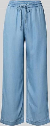 Marc O'Polo Weite Hose aus leichtem Lyocell im Denim Look in Jeansblau, Gr&ouml;&szlig;e 34