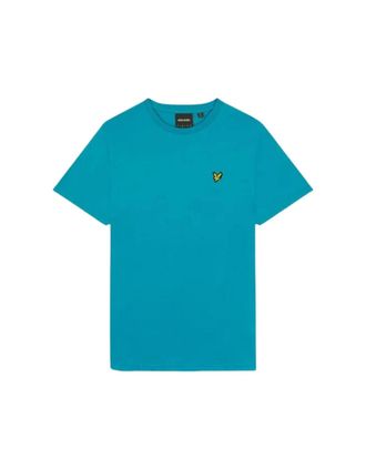 Lyle & Scott Womens Lyle & Scott Brand Chest Logo Leisure Blue T Shirt - Size: 10/8