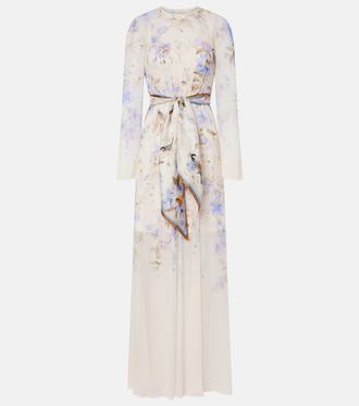 Zimmermann Luna belted floral maxi dress