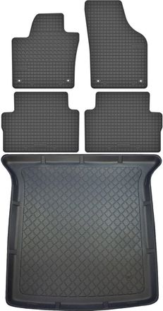 OEM Juego De Alfombrillas De Goma Para Coche Y Alfombrilla Para Maletero Para Volkswagen Sharan Ii Van A Partir De Septiembre De 2010