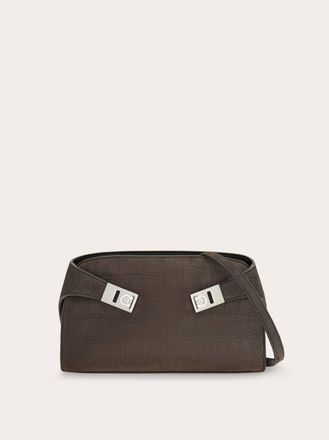 Ferragamo Women Hug mini crossbody bag Grey