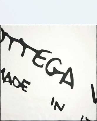 Bottega Veneta Silk Twill Foulard - White - Woman - 100% Silk