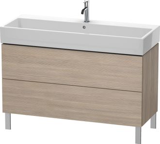Duravit Duravit L-cube Mueble De Aseo Vertical 118,4 X 45,9 Cm, 2 Extra&iacute;bles, Para Vero Air 235012, Color: Decoraci&oacute;n Pino Plata - Lc677903131