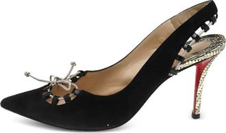 Christian Louboutin 90mm suede pumps - Black