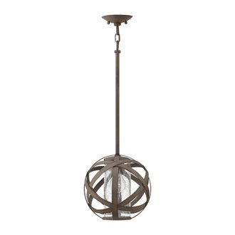 Netlighting Hinkley Carson Spherical Pendant Ceiling Light Vintage Iron IP44 in Grey