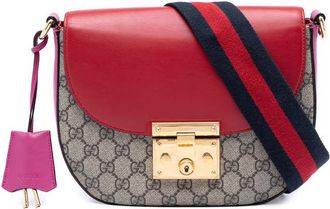 Gucci Pre-owned Gucci GG Supreme Web Padlock Crossbody Ladies SW48R2NJMCBQOSQ4