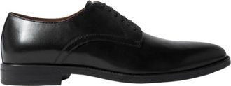 Scarosso Handgemaakte Klassieke Derby Schoenen - Heren - Veterschoenen - Zwart - 42 1/2 EU - Leer - Schoenen