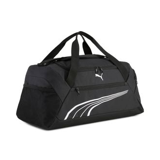 Puma Sporttasche PUMA FUNDAMENTAL SMALL SPORTS BAG, Damen, Gr. B/H/T: 53cm x 25cm x 28cm, schwarz (puma schwarz), Netz, Polyester, unifarben, Taschen Sport