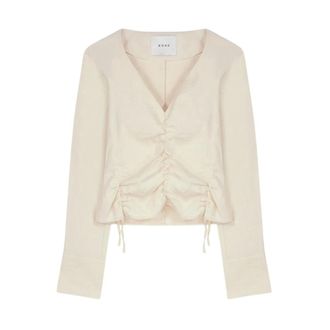 R&oacute;he Dames, Tops, Beige, Maat: M