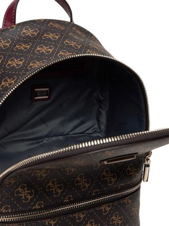 Guess Womens Backpack Brown Logo Polyurethane Bags - Backpacks
