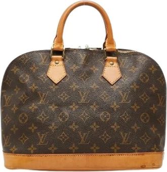 Louis Vuitton Pre-owned Alma Monogram Handtas - Dames - Pre-owned - Bruin - Maat: ONE Size Leer