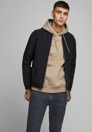 Jack & Jones Blouson JJERUSH mit Stehkragen und Reissverschlusstaschen ohne Kapuze unifarben, modisch, regular fit, Polyester