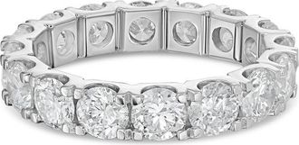 Diana M. Jewels 14kt white gold 5.00 cts round lab grown diamond eternity band in U-prong setting