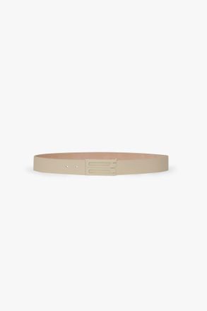 Victoria Beckham Tonal Jumbo Dorian Belt In Ivory Smooth Leather - 100CM - Womens