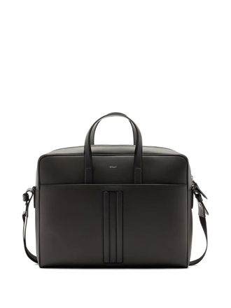 Bally Mythos leather briefcase - men - Recycled Leather - One Size - Grey