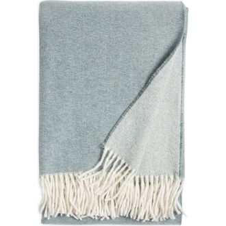 Nordstrom Woven Fringe Throw Blanket in Green Balsam at Nordstrom Rack