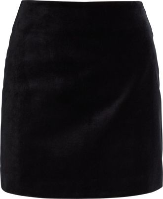 Blaz&eacute; Milano Jealousy Coci Velvet Mini Skirt - Black - 0 (UK6 / XS)