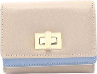 Fendi Pre-owned WAY Trifold Portemonnee - Dames - Vintage Accessoires - Beige - ONE Size - Leer - Vintage