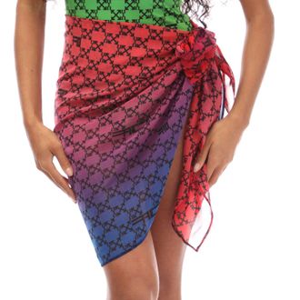 Off-white Womens Accessories Off White Monogram Sarong in red black - Size 8 UK