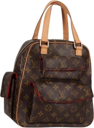 Louis Vuitton Tweedehands Canvas handtassen - Dames - Vintage Handtas - Bruin - ONE Size - Vintage