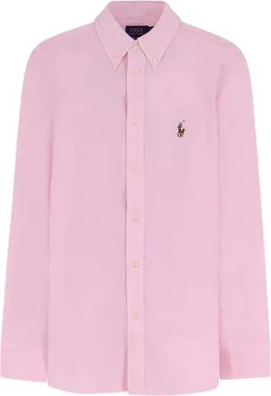 Polo Ralph Lauren Overhemden, Heren, Roze, L, Katoen, Oxford Shirt