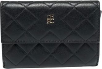 Carolina Herrera Pre-owned Wallets, female, Black, Size: ONE SIZE Pre-owned Leather Wallet
