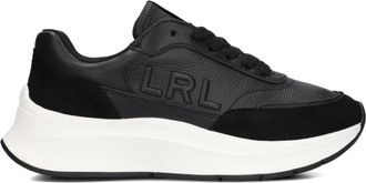 Ralph Lauren Dames Sneakers Franky - Dames - Sneakers - Zwart - 37 EU - Leer - Schoenen