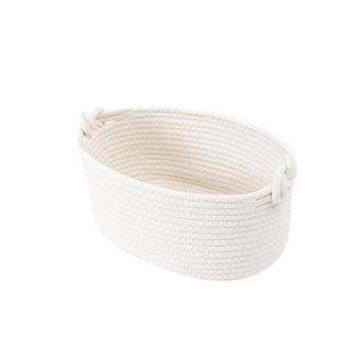 OEM Cesta De Almacenamiento Multifuncional Para Ba&ntilde;o, Dormitorio Y Oficina. Cesta Peque&ntilde;a De Algod&oacute;n Tejido, Ideal Para Estantes De Ba&ntilde;o Y Habitaciones In