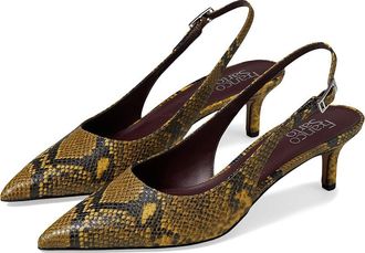 Franco Sarto Kate High Womens Heels Spiced Pear Snake Faux Leather : 8.5 M