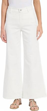 Lyss&eacute; Wide Leg Everyday Denim Jeans In White