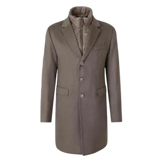 Herno Single-Breasted Coats - - Coats - Uomo - Marrone - M