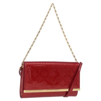 Louis Vuitton Ana Monogram Vernis Pink Patent_Leather Handbag (Pre-Owned)
