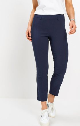 Bonprix 7/8-Hose BONPRIX, Damen, Gr. 36, N-Gr, dunkelblau, Web, Obermaterial: 73% Viskose, 23% Polyamid, 4% Elasthan, festlich, slim fit, Hosen 7/8-Hose, aus 