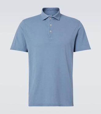 Fedeli Cotton piqué polo shirt