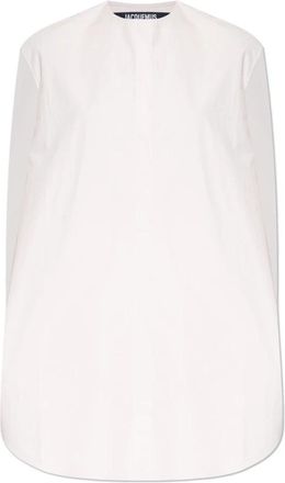 Jacquemus Losvallende jurk - Dames - Korte kleedjes - Roze - 2XS - Katoen - Kleedjes