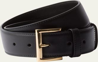 Prada City Calf Leather Belt