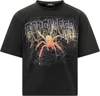 GCDS Black Crew Neck T-Shirt